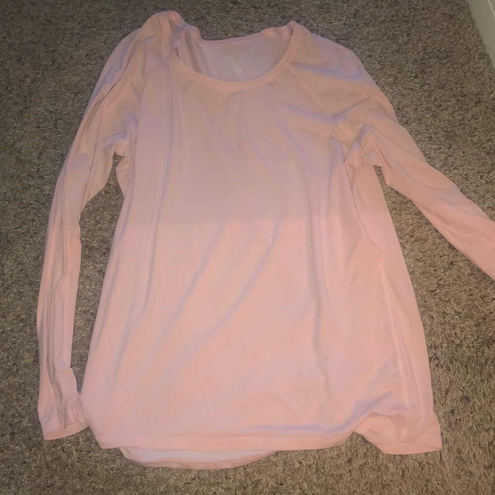 Pink Lululemon long sleeve